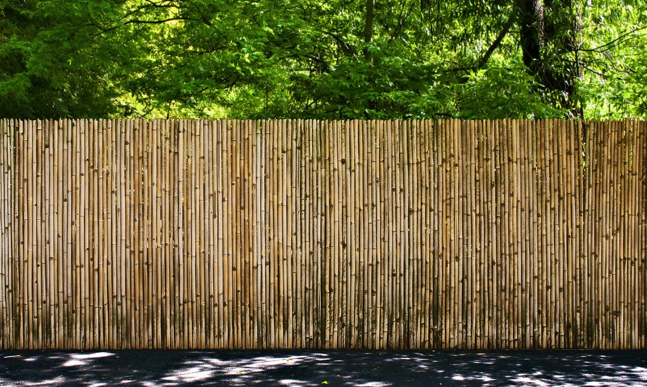 Clôture en bambou